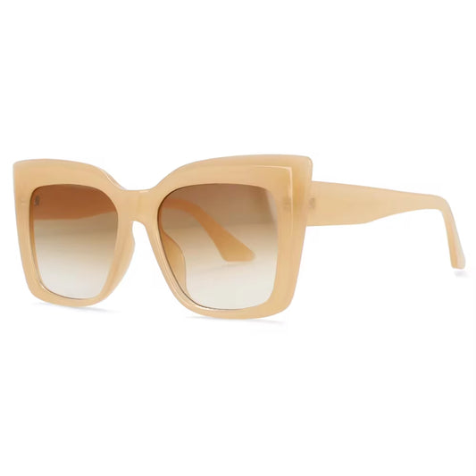 53288 Square Oversized Cat Eye Sunglasses Fashion Women Brand Design Shades Uv400 Vintage Glasses