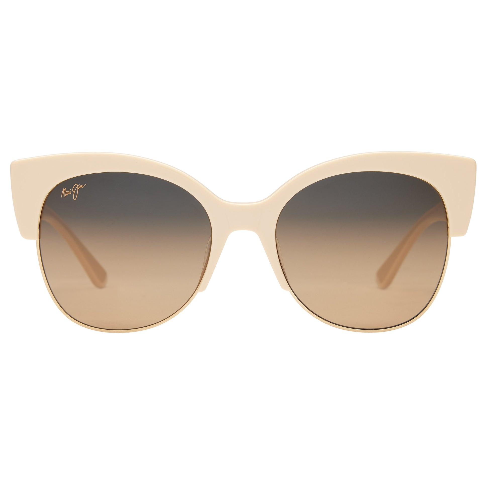 Mariposa HS817-22C Ivory with Gold HCL Bronze Polarized Sunglasses