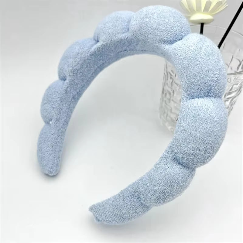 Bath Face Sponge Hair Band Beauty Makeup Yoga Multi-Use Solid Hair Band