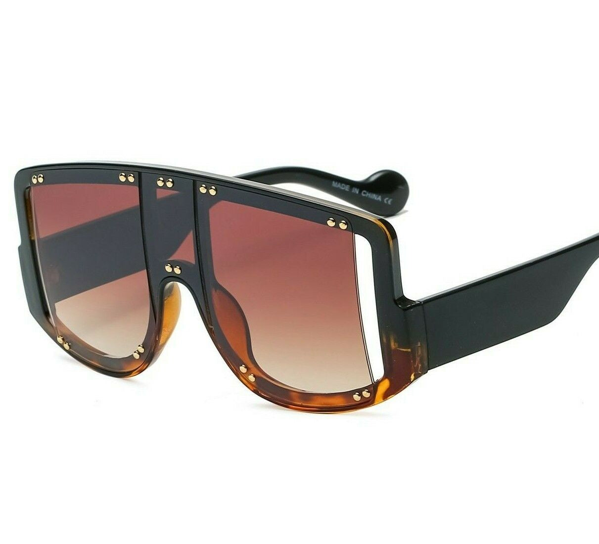 Men'S Women Sunglasses Oversized Large Flat Lens Square Frame Fashion Style New