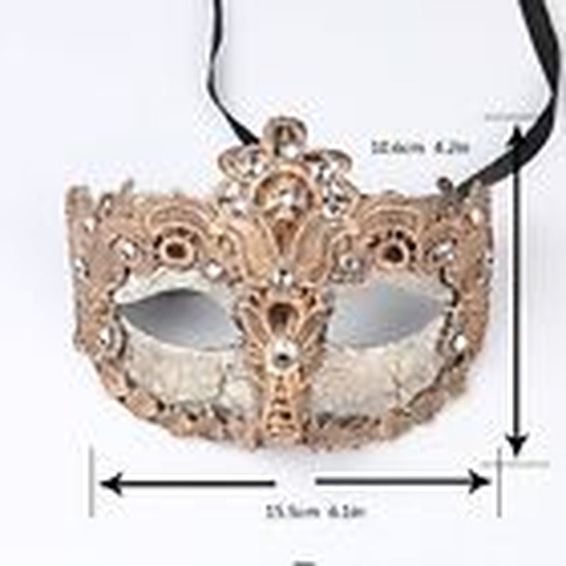 Venetian Masquerade Mask for Women Couples Besties-Prom,B