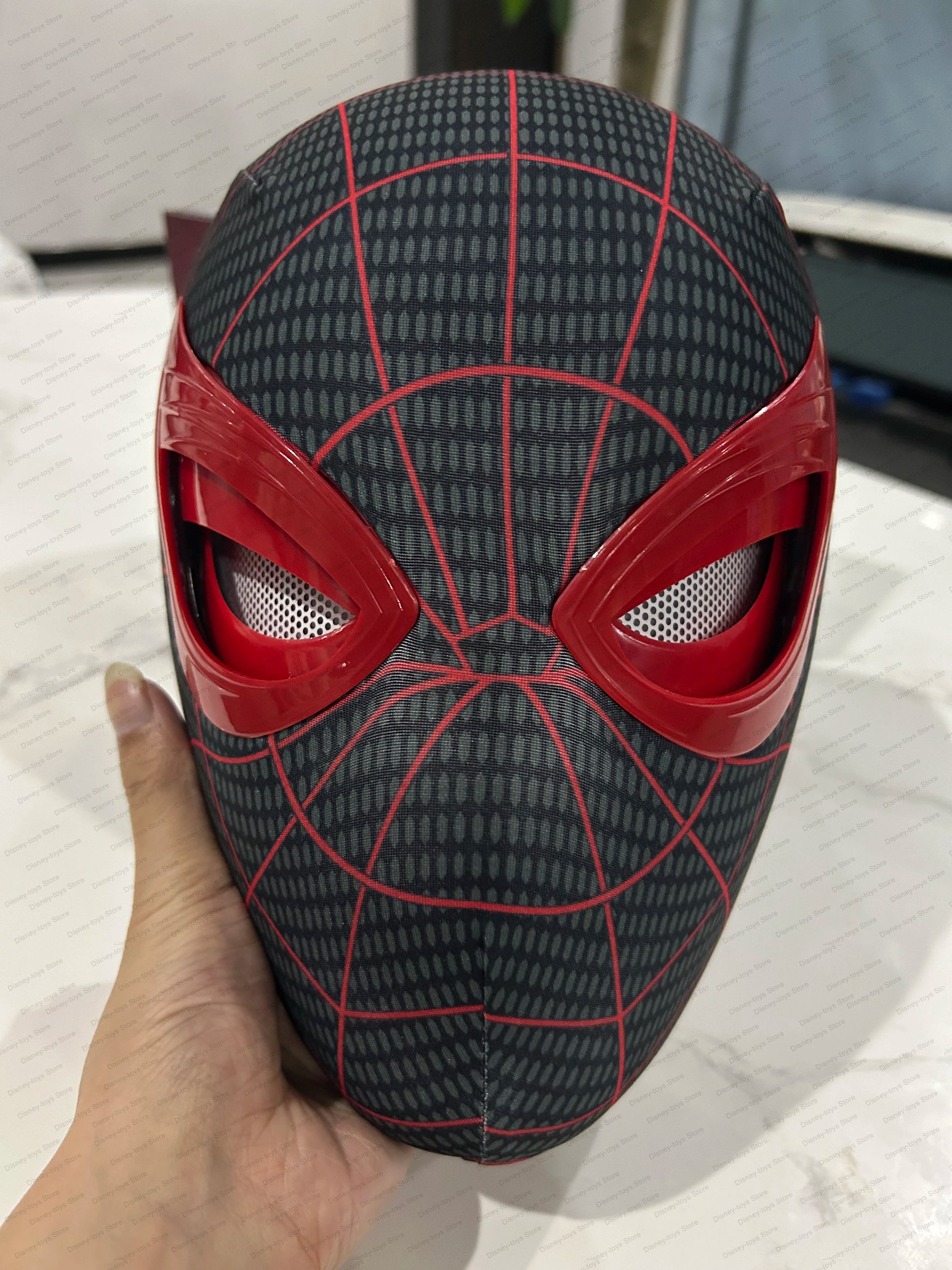 Mascara Spiderman Headgear Mask Cosplay Moving Eyes Mask Spider Man 1:1 Elastic Toys Adults Kids Gift ﻿