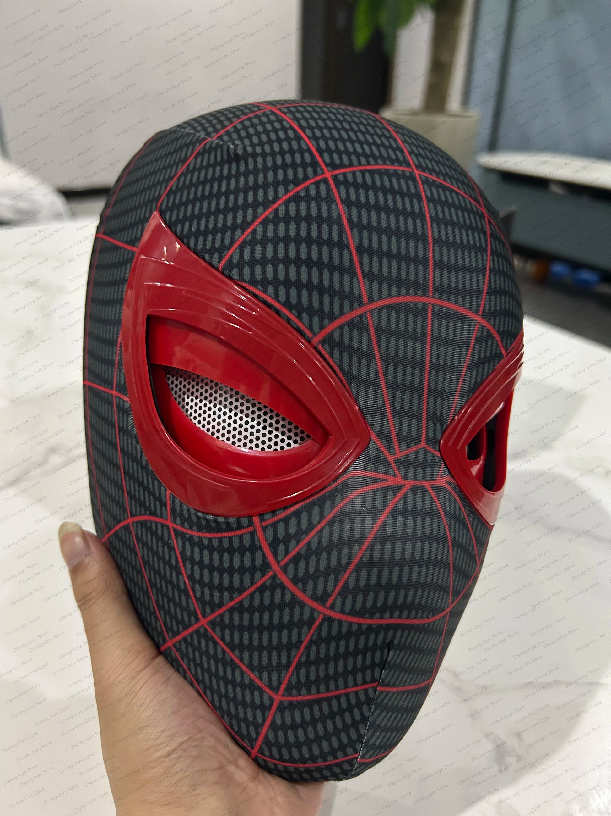 Mascara Spiderman Headgear Mask Cosplay Moving Eyes Mask Spider Man 1:1 Elastic Toys Adults Kids Gift ﻿