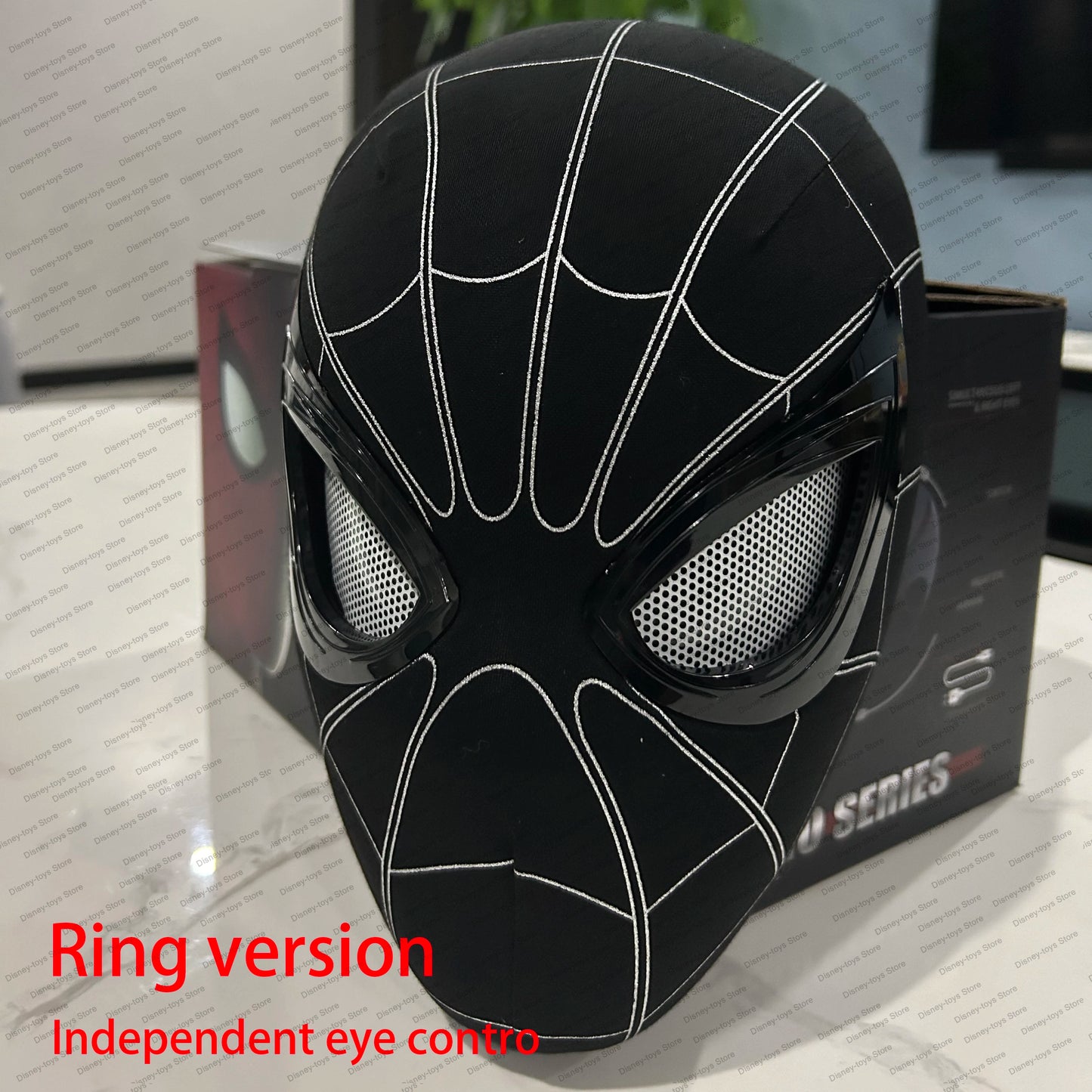 Mascara Spiderman Headgear Mask Cosplay Moving Eyes Mask Spider Man 1:1 Elastic Toys Adults Kids Gift ﻿