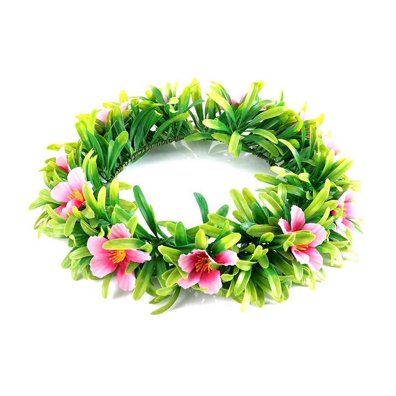 Garland Green Wreath Women Girl Hair Accessories Floral Hoop Headwear Moana Party Supplies Flower Crown St. Patrick'S Day