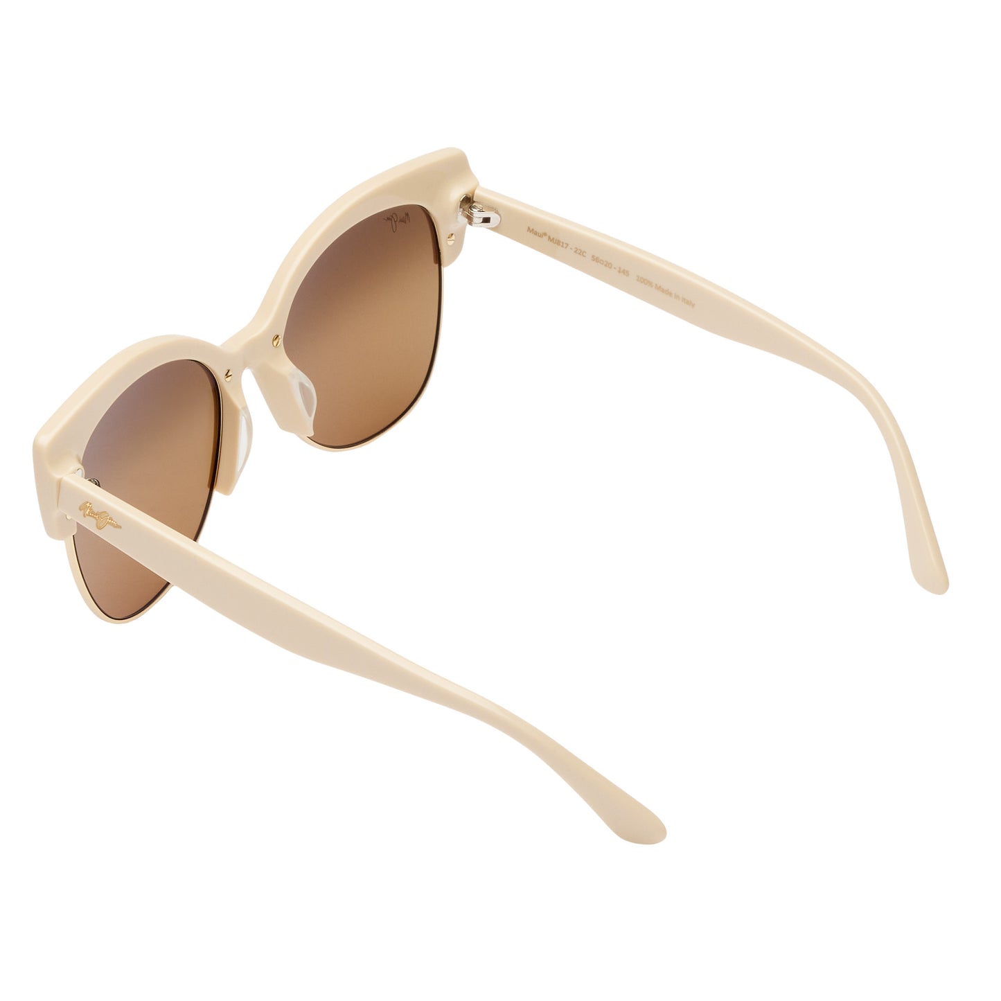 Mariposa HS817-22C Ivory with Gold HCL Bronze Polarized Sunglasses